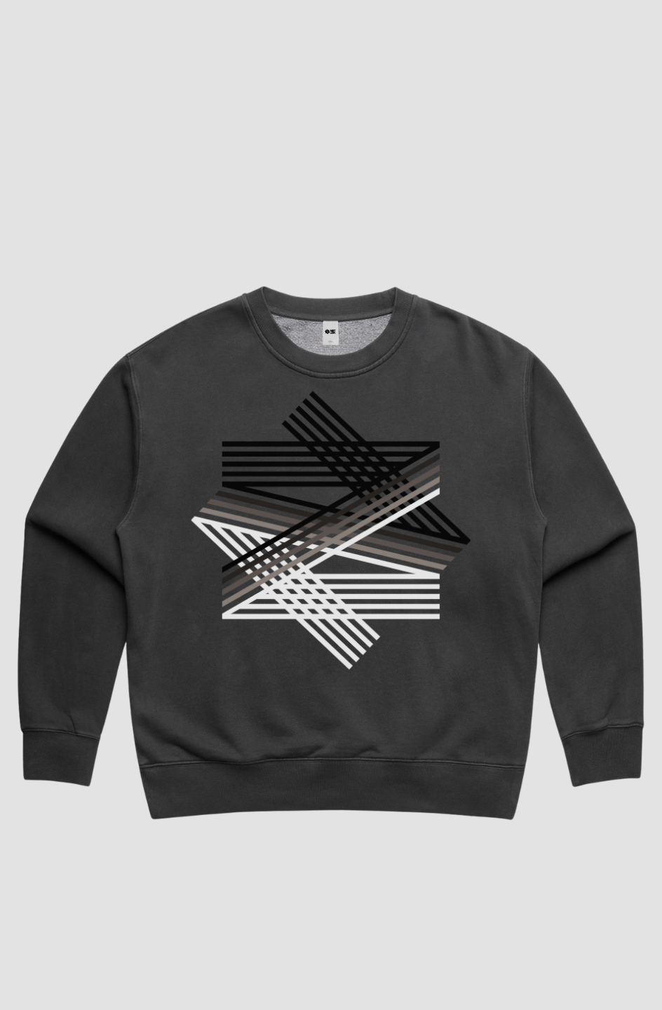 LINES Women's Relax Faded Crew