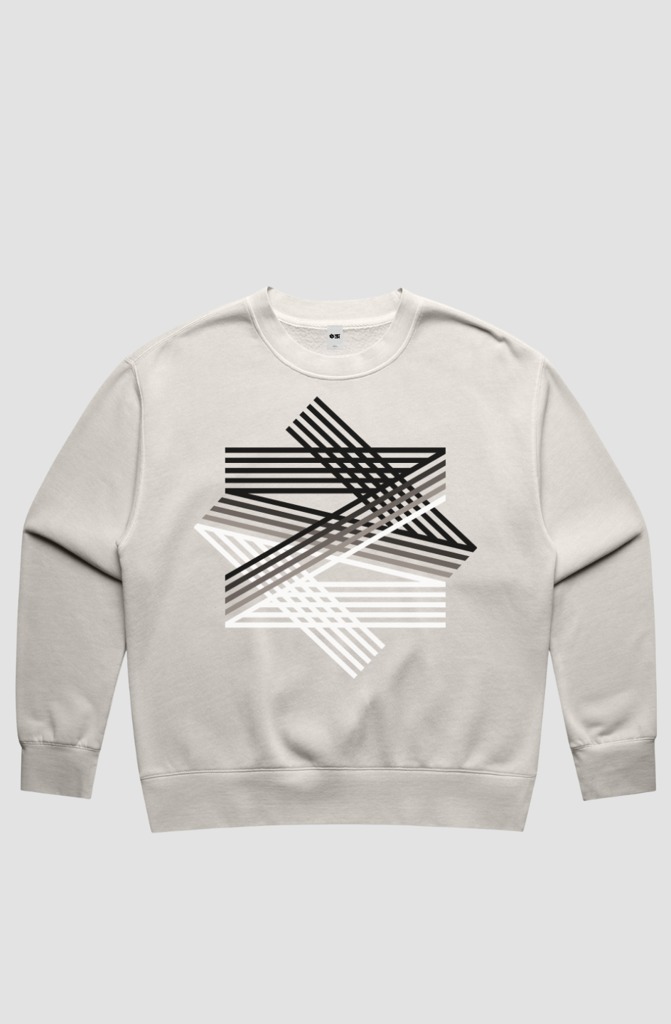 LINES Women's Relax Faded Crew