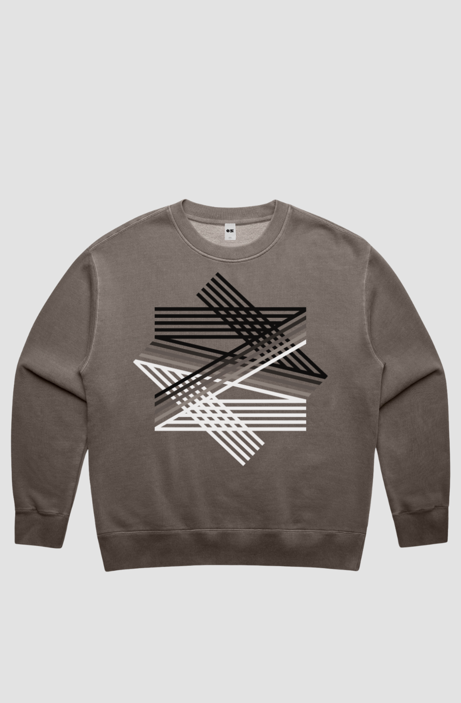 LINES Women's Relax Faded Crew